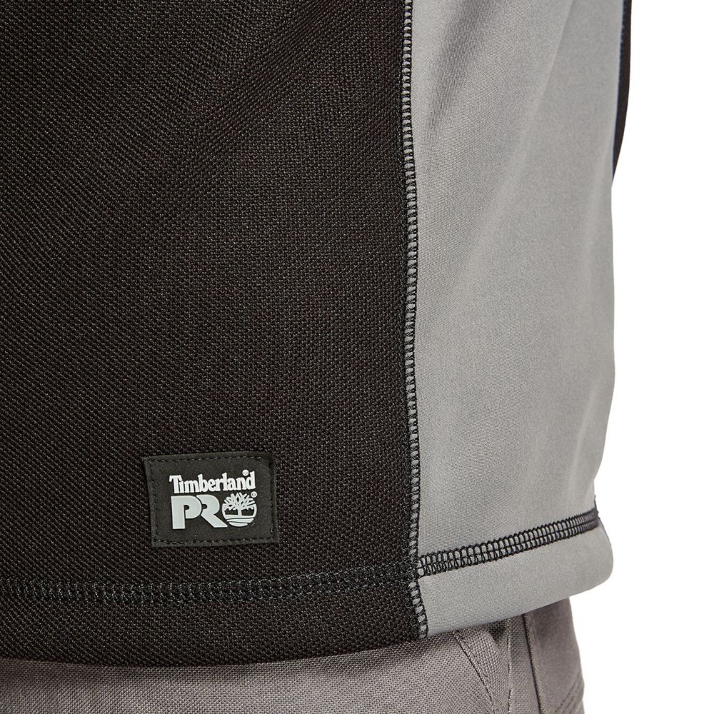 Moletom Masculino - Timberland Pro® Studwall Quarter-Zip Textured Fleece - XGROC3520 - Pretas